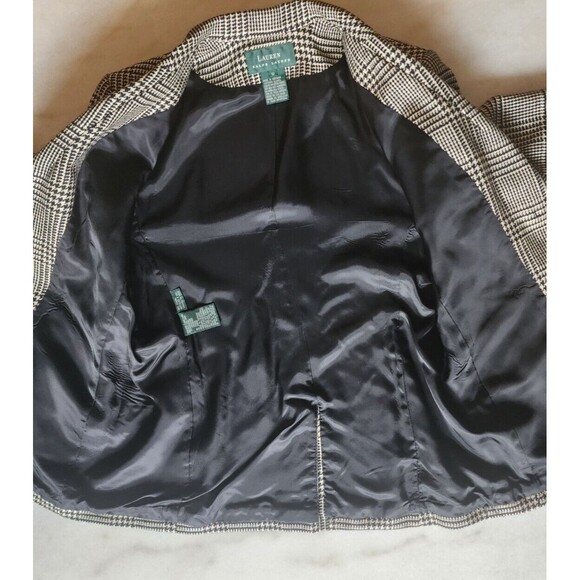 Lauren Ralph Lauren WMN 12 Herringbone Blazer Jacket Wool, Cashmere & Silk Blend - Picture 11 of 13